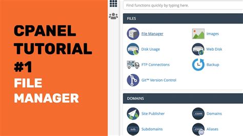 cPanel Tutorial .